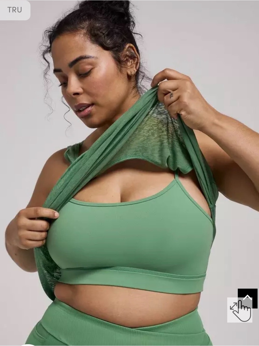 Torrid Burnout Racerback Active Tank With Bra